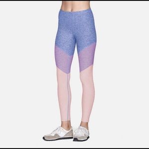 Outdoor Voices Tri Color Leggings Yoga Run 7/8
